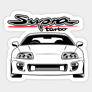 Super car Supra 4th Generation JZA80 mk4 black front Sticker